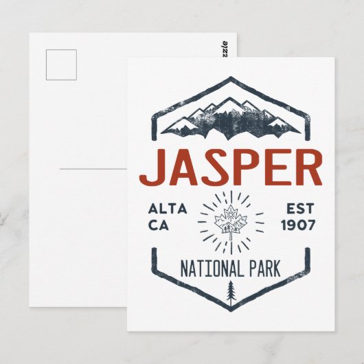 Jasper National Park Canada  Briefkaart (Voorkant / Achterkant)