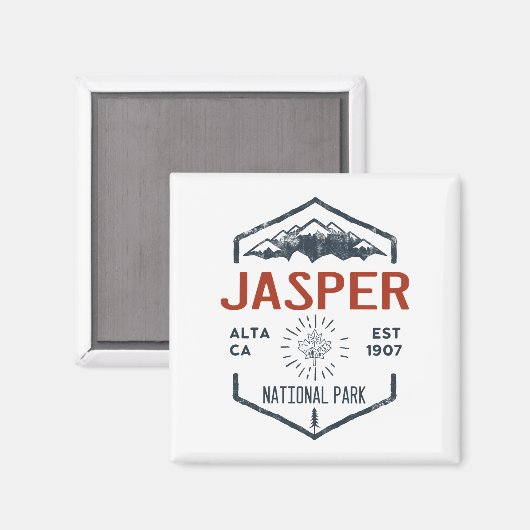 Jasper National Park Canada  Magneet (Voorkant / Achterkant)