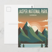 Jasper National Park Canada Reizen Briefkaart (Voorkant / Achterkant)
