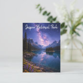 Jasper National Park Canada 's Nachts Briefkaart (Staand voorkant)