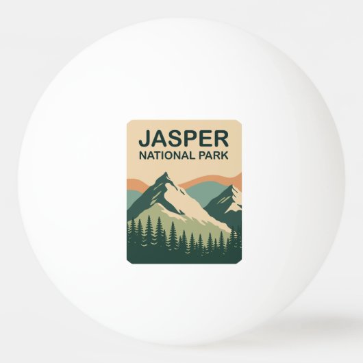 Jasper National Park Canada Scenic Nature Art Pingpongbal (Voorkant)