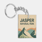 Jasper National Park Canada Schitterende Natuur Ku Sleutelhanger (Voorkant Links)