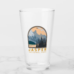 Jasper National Park Canada Travel Art  Glas