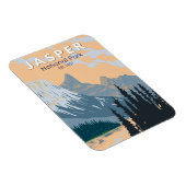 Jasper National Park Canada Travel Art  Magneet (Rechterzijde)
