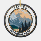 Jasper National Park Canada Travel  Badge Keramisch Ornament (Achterkant)