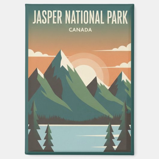 Jasper National Park Canada Travel Magneet (Voorkant)