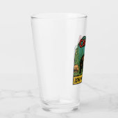 Jasper National Park Canada Vintage Travel Pint Glas (Rechts)