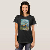 Jasper National Park Deer Vintage Look   T-shirt (Voorkant volledig)