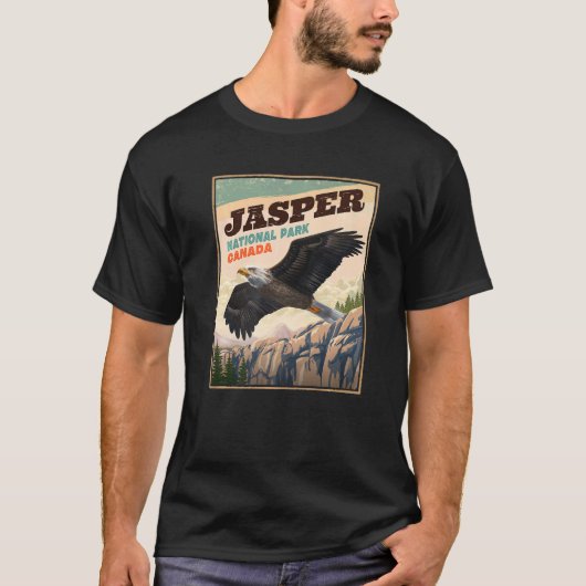 Jasper National Park Eagle look T-shirt (Voorkant)