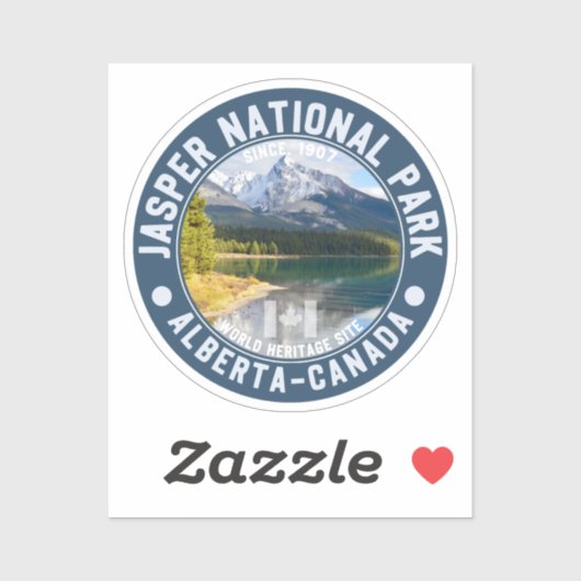 Jasper National Park in Alberta, Canada Sticker (Vel)