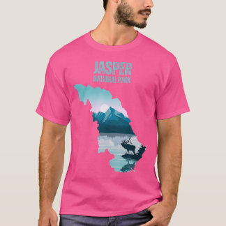 Jasper National Park Kaart Jasper Wandelen Klimmen T-shirt