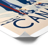 Jasper National Park Kunst Canada Ski Poster (Hoek)
