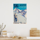 Jasper National Park Kunst Canada Ski Poster (Keuken)