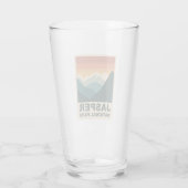 Jasper National Park Minimalist Outdoor Design Glas (Achterkant)
