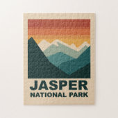 Jasper National Park Minimalist Outdoor Design Legpuzzel (Verticaal)