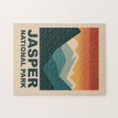 Jasper National Park Minimalistisch Outdoor Design Legpuzzel (Horizontaal)