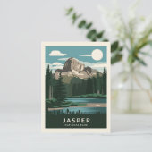 Jasper National Park Moonlight Briefkaart (Staand voorkant)