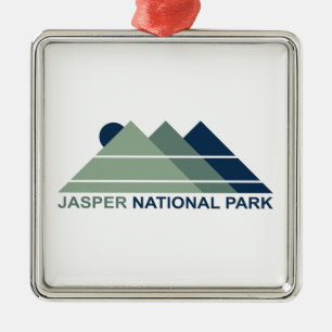 Jasper National Park Mountain Sun Metalen Ornament