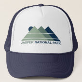 Jasper National Park Mountain Sun Trucker Pet (Voorkant)