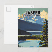 Jasper National Park Nostalgic Briefkaart (Voorkant / Achterkant)