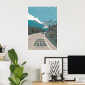 Jasper National Park Reisposter Poster (Thuiskantoor)