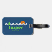 Jasper National Park Retro Bagagelabel (Achterkant horizontaal)