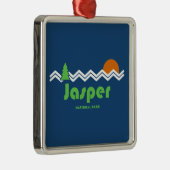 Jasper National Park Retro Metalen Ornament (Rechts)