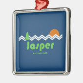 Jasper National Park Retro Metalen Ornament (Links)