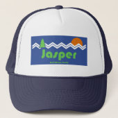 Jasper National Park Retro Trucker Pet (Voorkant)