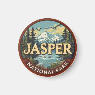 Jasper National Park Rocky Mountains Avontuur gif Magneet