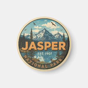Jasper National Park Rocky Mountains Avontuur gif Magneet