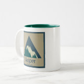 Jasper National Park Rustic Tweekleurige Koffiemok (Voorkant links)