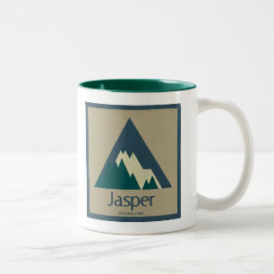 Jasper National Park Rustic Tweekleurige Koffiemok
