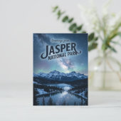 Jasper National Park 's nachts Canada Briefkaart (Staand voorkant)