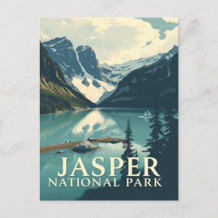 Jasper National Park Travel Natuur Briefkaart
