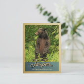 Jasper National Park Vintage Travel Beer Briefkaart (Staand voorkant)