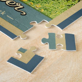 Jasper National Park Vintage Travel Beer Legpuzzel (Zijkant)