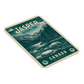 Jasper Nationla park alberta canada vintage gesche Magneet (Rechterzijde)