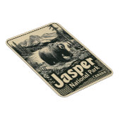 Jasper Nationla park alberta canada vintage gesche Magneet (Rechterzijde)