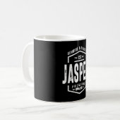 Jasper Personal Name Birthday Gift Koffiemok (Voorkant links)