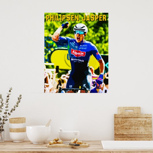 Jasper Philipsen, Tour de France etappe 7 Poster (Keuken)
