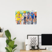 Jasper Philipsen wint etappe 13 Tour de France Poster (Thuiskantoor)