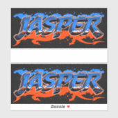 Jasper Vorname Name Graffiti Aufkleber Sticker (Vel)