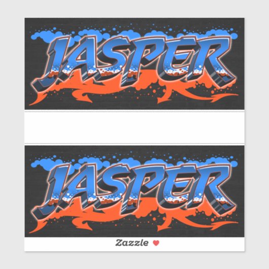 Jasper Vorname Name Graffiti Aufkleber Sticker (Vel)