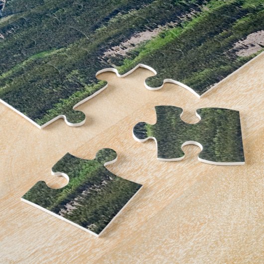 Jaspermeren en Pyramide-berg - Canada Legpuzzel (Zijkant)