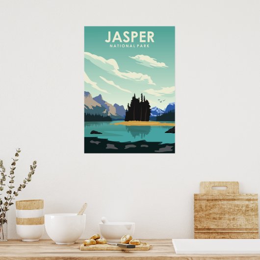 jasperreservaat — Minimale reisposter Poster (Keuken)