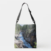 Jasper's Stanley Falls Rapid River Landschap Crossbody Tas (Achterkant)