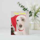 Jaspis de Hond van Kerstmis Feestdagenkaart (Staand voorkant)