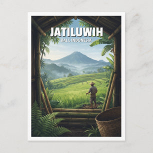 Jatiluwih Rijstterrassen Penebel Indonesië Briefkaart