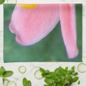 Jatropha Flower Closeup Theedoek (Gevouwen)